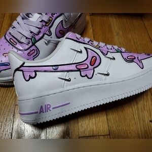 NEW customs Purple Ice Cream Drip Nike Air Force 1 '07 LX Sneakers
